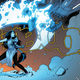 Rasputin makes a sentinel’s arm go kaboom. Also the sound my brain made reading Powers of X #1.